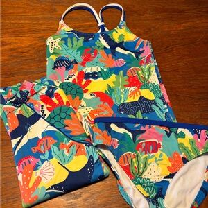 Boden Multicolor Kids Swim Bikini and Rash Guard